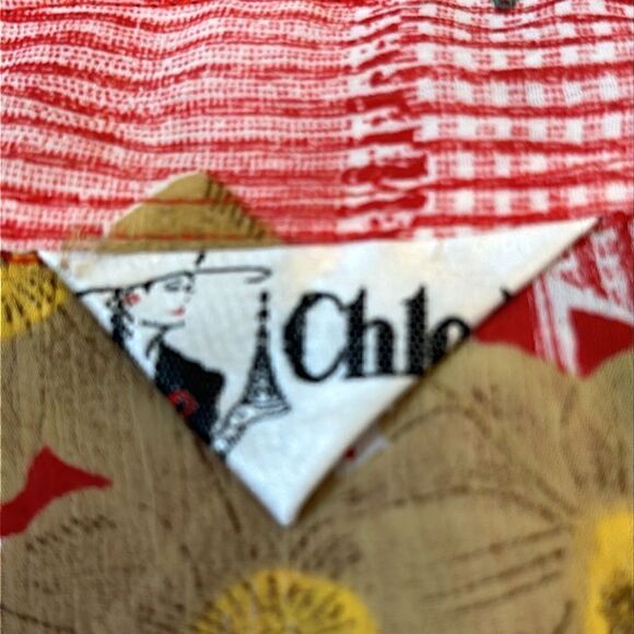 Chloe women’s long sleeve button up top. No size tag. Please see measurements - Picture 8 of 11